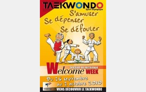 WELCOME WEEEK DU 25 SEPTEMBRE AU 2 OCTOBRE