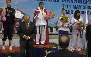 Podium des championnats du monde